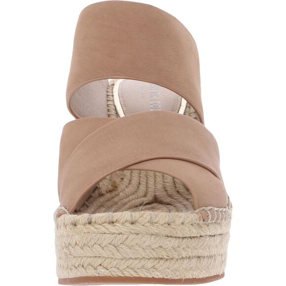 KENNETH COLE Womens Brown Olivia Round Toe Slip On Leather Espadrille Shoes 6 M - Picture 3 of 3